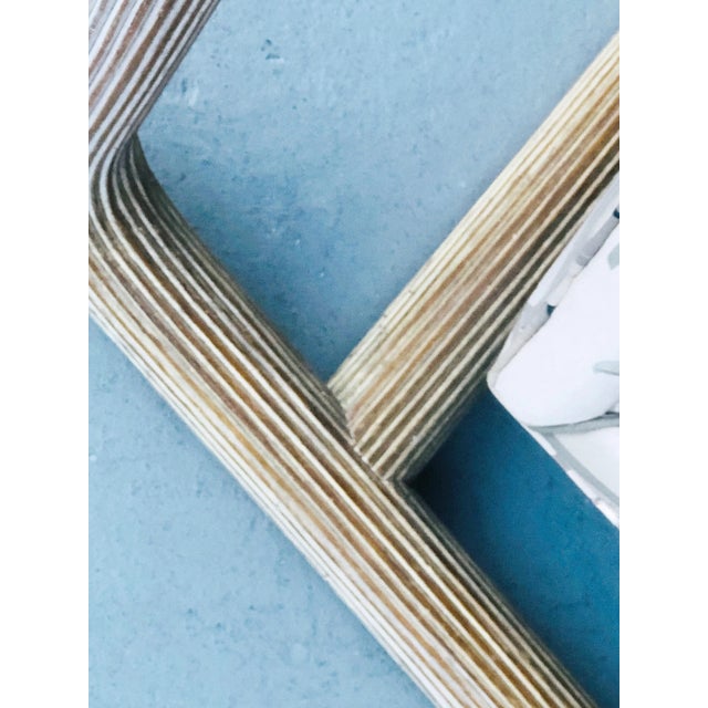 1985 Modernist Rattan Pencil Reed Lounge Chair For Sale - Image 12 of 12