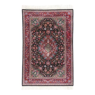 Vintage Chinese Tabriz Wool & Silk Rug - 04'01 X 06'03 For Sale