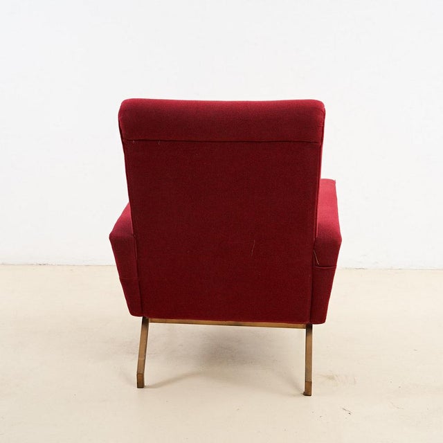 Vintage Red Lounge Chair, 1950s For Sale - Image 5 of 6