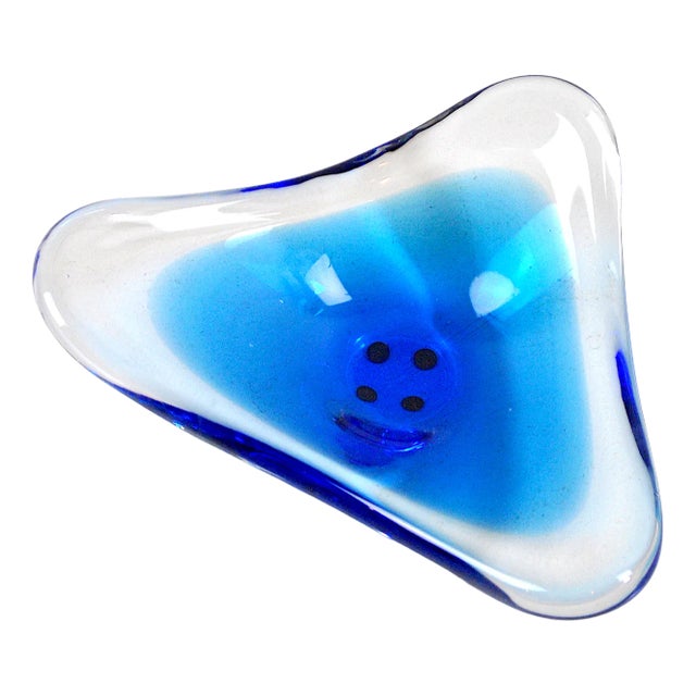 Clear Murano Glass Vide-Poche, 1960s For Sale