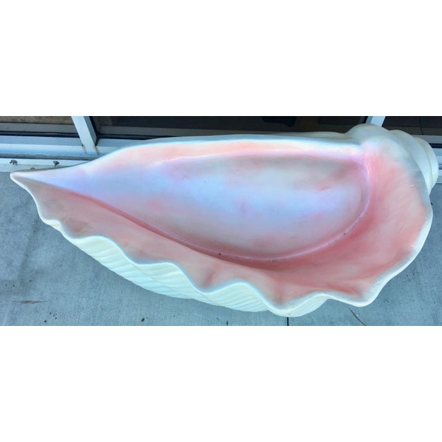 Mid-Century Modern XL Fiberglass Seashell For Sale - Image 3 of 11