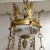 1920s French Empire Style Painted Opaline Glass and Bronze Chandelier For Sale - Image 5 of 9