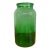 Large Vintage Green Glass Pickle Jar – 15" Hand-Blown Style Vessel For Sale