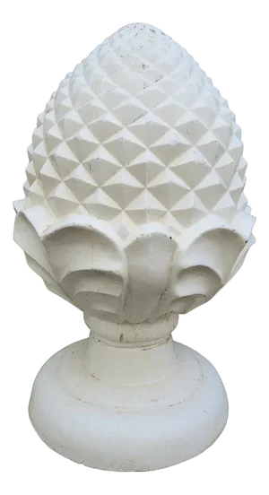 Large French Cast Iron Pine Cone Garden Ornament