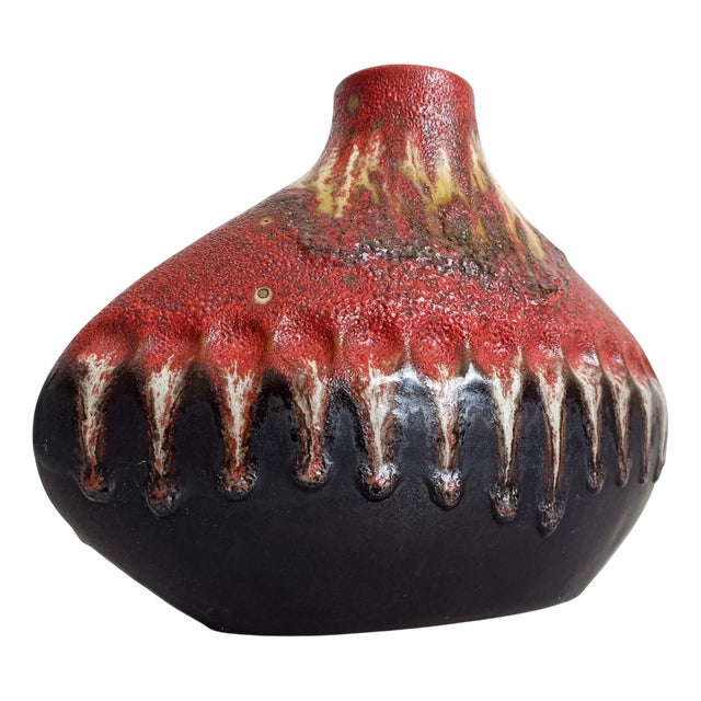 Sculptural West German Art Pottery Vase by Carstens Tönnieshof, 1950s For Sale