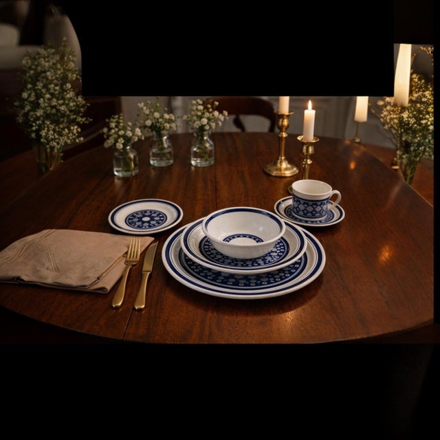 Mid-Century Modern 1970s Royal Doulton Tangiers 6-Piece Place Setting Stoneware Excellent Condition - Set of 6 For Sale - Image 3 of 3