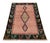 1950s Vintage Gabbeh Persian Tribal Rug, Red With DIamond Medallions - Rug & Kilim For Sale - Image 5 of 7
