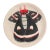 Vintage Handmade Signed Ceramic Art Plate – Hand-Painted Cecropia Moth / Butterfly Design For Sale