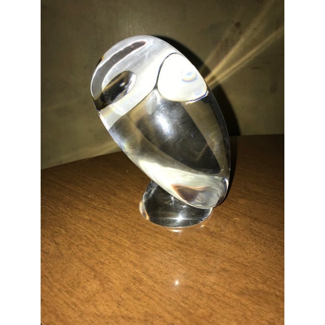 Art Deco Steuben Glass Owl Figurine For Sale - Image 3 of 6