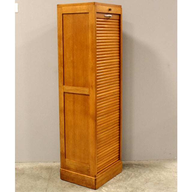Vintage Filing Cabinet in Oak, 1920s For Sale - Image 3 of 10
