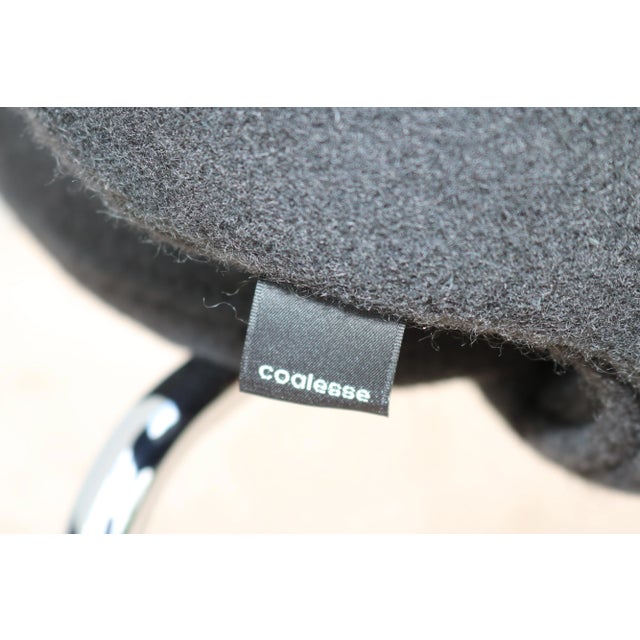 Modern Spain Mark Krusin for Coalesse Wrapp Stackable Black Guest Chair For Sale - Image 11 of 13