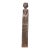 Vintage Dayak Hampatong Guardian Figure - Indonesian Tribal Ancestor Sculpture, Borneo Ironwood 30.25" For Sale