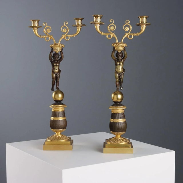 Napoleon III Style Candelabra, Set of 2 For Sale - Image 11 of 11