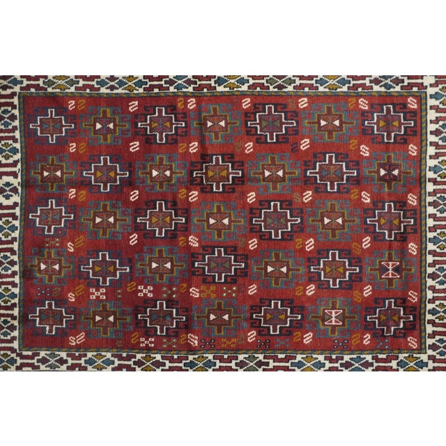 Kazak Rug 3'10'' X 5'9'' For Sale - Image 4 of 10