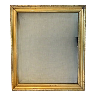 19th Century Antique French Lemon Gold Gilt Rectangular Wall Mirror For Sale