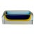 1960s Flavio Poli for Seguso Vetri D’Arte Murano Sommerso Blue & Amber Glass Ashtray For Sale
