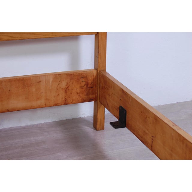 Set of Vintage Modern Wood Bed Frame, 1960s For Sale - Image 12 of 13
