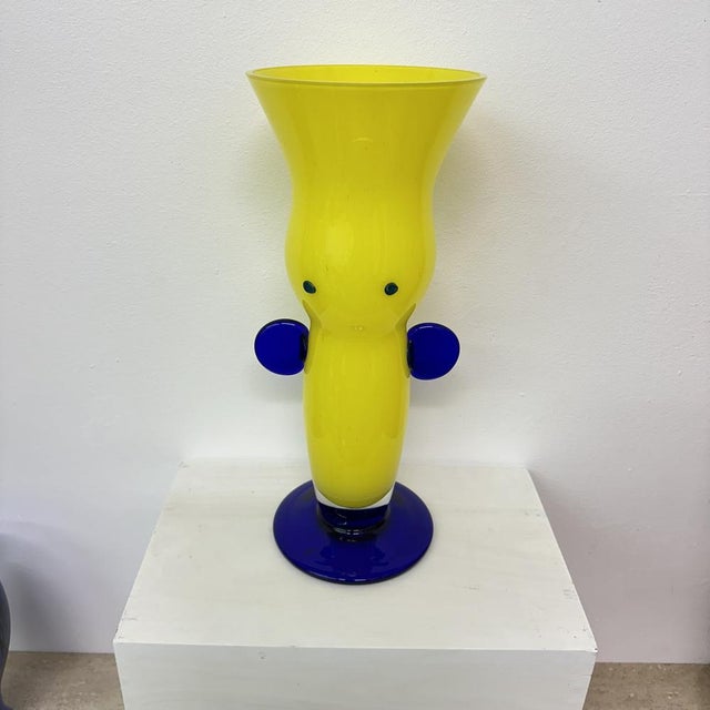 Czech Bohemia Art Glass Vase by Jiří Šuhájek, 1990s For Sale - Image 15 of 18