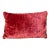 Antique Red Velvet Lumbar Pillow For Sale