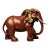 Vintage Red Copper Gilt Elephant Sculpture - Asian Auspicious Statue With Inscriptions For Sale