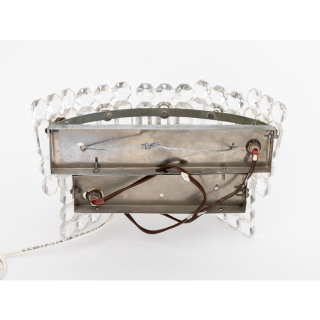 Italian Faceted Glass Wall Sconces, Pair For Sale In New York - Image 6 of 8