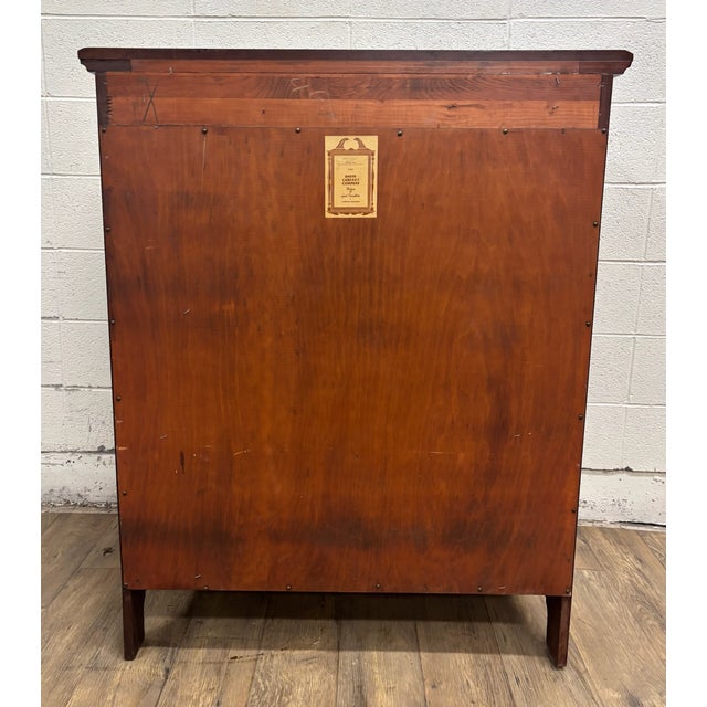 Vintage Davis Cabinet Co Lillian Russell Victorian Style Walnut Chest of Drawers For Sale - Image 10 of 11