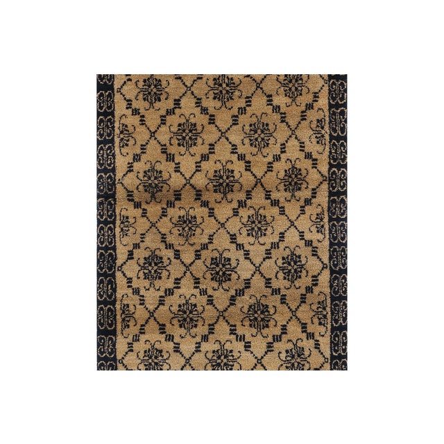 Goldenrod Vintage Turkish Yellow Karapinar Tulu Rug 3'7'' X 6'3'' For Sale - Image 8 of 11