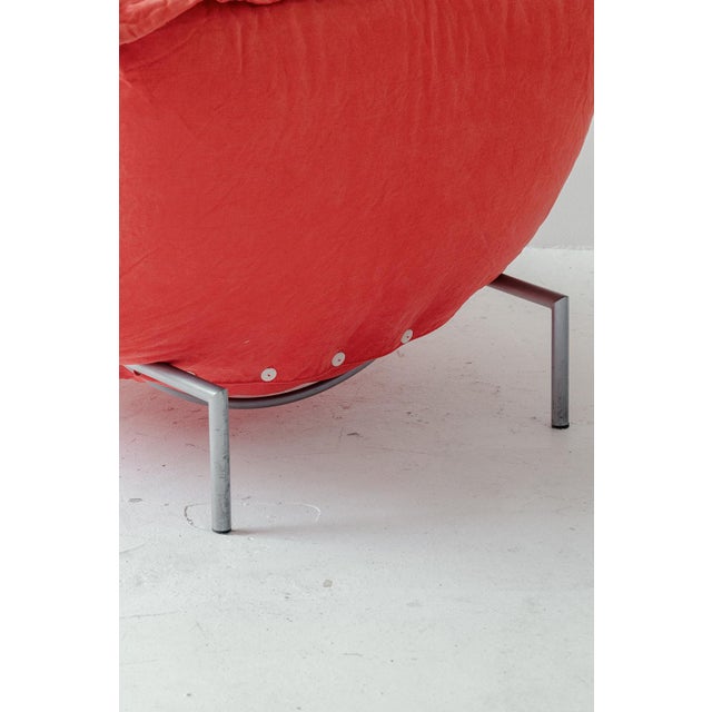 Red Calin Pillow Chair by P. Mourgue for Ligne Roset, France, 1990s For Sale - Image 8 of 12