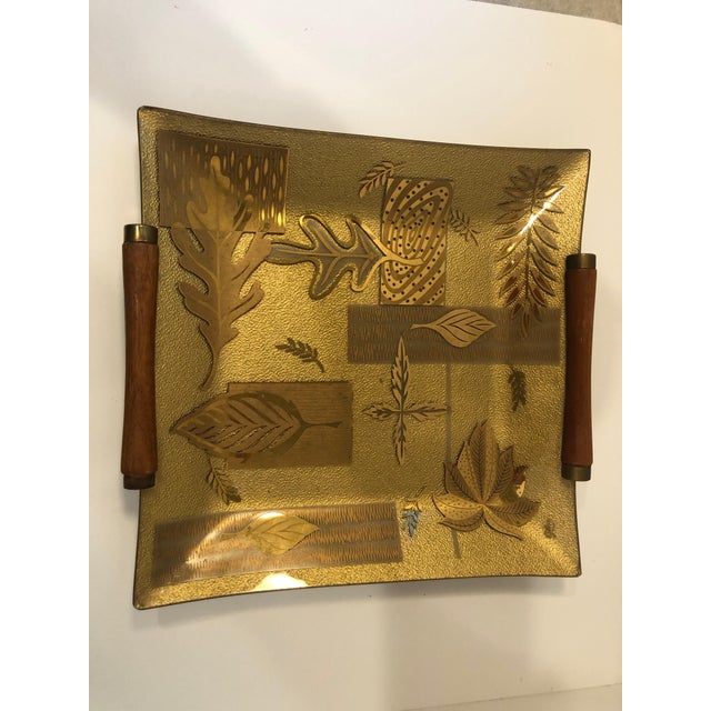 Matching MidCentury Gold Serving Dishes a Pair Chairish