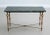 Gorgeous coffee table with green alps marble top and spectacular brass base. The marble top have been sanded from...