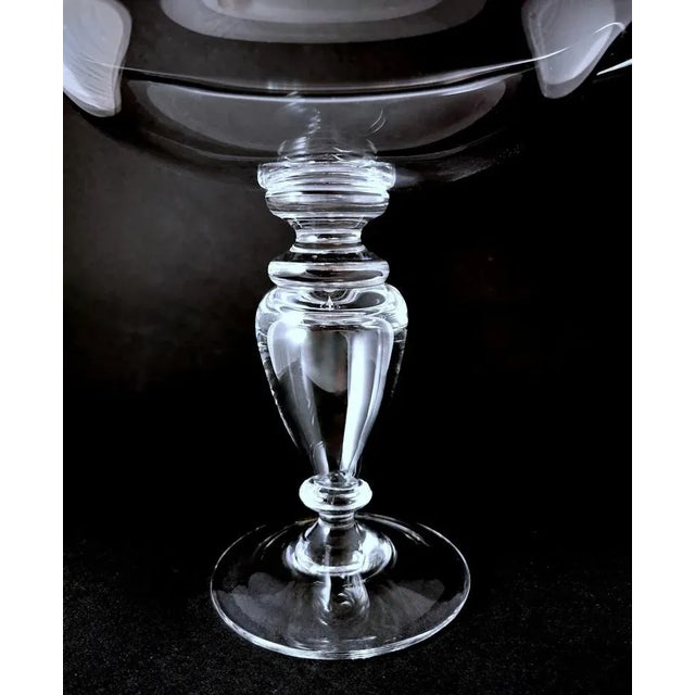 Art Deco Italian Crystal Table Centerpiece, 1984 For Sale - Image 11 of 13