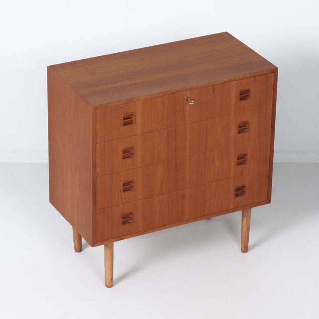 Vintage Danish Teak Chest of Drawers, 1960s For Sale - Image 3 of 12