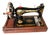 Antique Singer Hand Crank Sewing Machine in Bentwood Case, 1890s For Sale