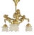 Antique Chandelier with 3 Putti, France, 1910s For Sale