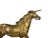 Brass Mid 20th Century Tall Solid Brass Running Unicorn Horse Figurine For Sale - Image 8 of 13