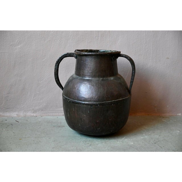 Large Hammered Copper Water Jar, 1920s For Sale - Image 14 of 14