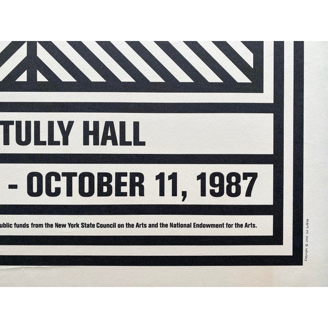 Sol LeWitt Vintage 1987 Modernist Silkscreen Print Framed Extra Large Twenty-Fifth New York Film Festival Poster For Sale - Image 16 of 18