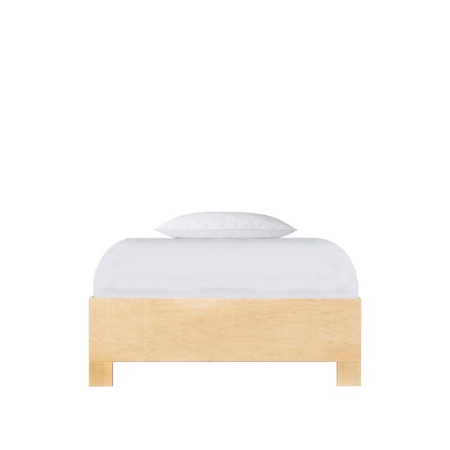 Wood Silas Platform Bed Twin Extra Long - Natural For Sale - Image 7 of 11
