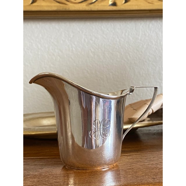 Mid 20th Century Neoclassical Sterling Siver Creamers, Set of 2 (5.5 Oz) For Sale - Image 5 of 12