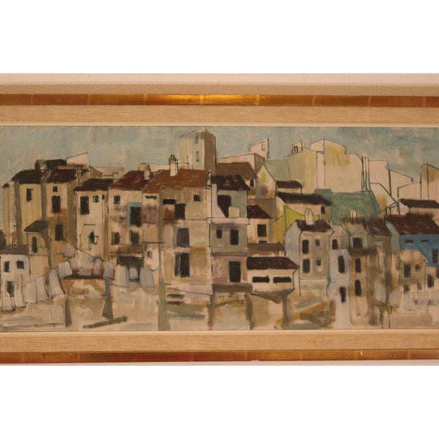 1950s Harry Wichmann, City View, 1957, Oil on Canvas, Framed For Sale - Image 5 of 18