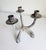 Brutalist Verdigris 3-Arm Candelabra For Sale - Image 11 of 12