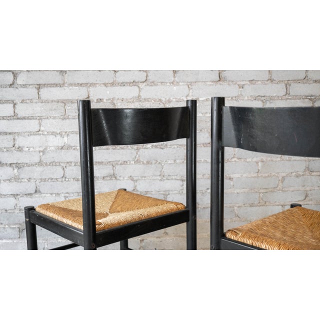1980s Vintage Italian Vico Magistretti Style Dining Chairs - Set of 4 For Sale - Image 11 of 14