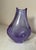 Vintage Hand Blown Miroslav Klinger Purple Glass Crystal Czech Art Glass Vase For Sale - Image 10 of 12