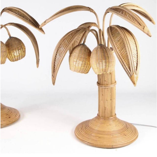 1990s Rattan Coconut Lamp, 1990s For Sale - Image 5 of 8