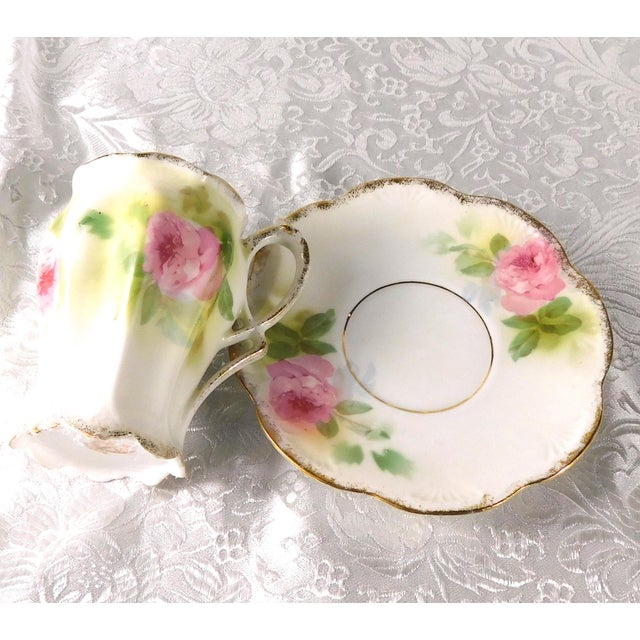 Late 18th Century Reinhold Schlegelmilch Rs Prussia Chocolate Pot With Six Cups For Sale - Image 15 of 15