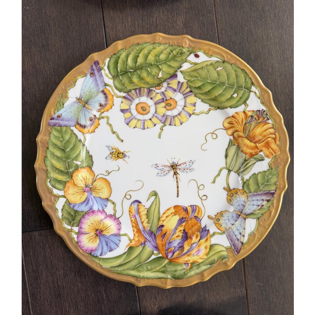 Late 20th Century Set of 10 Anna Weatherley Dinner Plates From the "Mid Summer" & "Flowers of Yesterday " Pattern 10.25" For Sale - Image 9 of 14