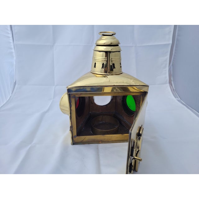 Ships Lantern from the Bow of a Boat For Sale - Image 10 of 12
