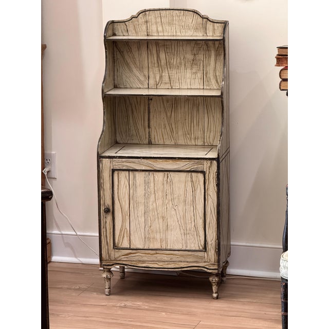 Diminutive Early 19th Century English Faux Bois Waterfall Bookcase For Sale - Image 4 of 14