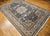 Vintage Persian Nain Area Rug, Hand-Knotted Wool & Silk, Floral Pattern, 9x13, Navy & Ivory For Sale - Image 9 of 18