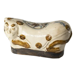 20th Century Chinese Song Style Chinoiserie Cat Form Pillow
